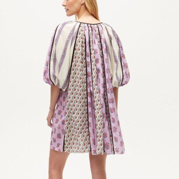 RHODE Pink and Cream Patterned Dress - Picture 10 of 11